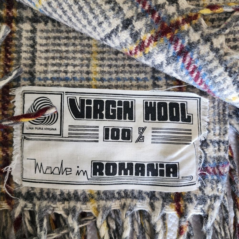 Plaid Throw Blanket - Gray, Red, Yellow